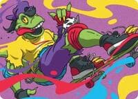 Mondo Gecko Art Card - Art Series: Teenage Mutant Ninja Turtles - Magic: The Gathering card