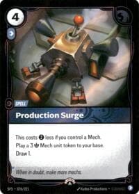 Production Surge - Riftbound Organized Play Promotional Cards - Riftbound: League of Legends Trading Card Game card
