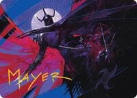 Shredder's Technique Art Card (Gold-Stamped Signature) - Art Series: Teenage Mutant Ninja Turtles - Magic: The Gathering card