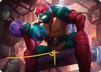 Raphael, Tough Turtle Art Card (Gold-Stamped Signature) - Art Series: Teenage Mutant Ninja Turtles - Magic: The Gathering card