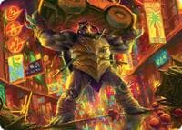 Slash, Reptile Rampager Art Card (Gold-Stamped Signature) - Art Series: Teenage Mutant Ninja Turtles - Magic: The Gathering card
