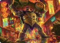 Slash, Reptile Rampager Art Card - Art Series: Teenage Mutant Ninja Turtles - Magic: The Gathering card