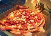 Spicy Oatmeal Pizza Art Card - Art Series: Teenage Mutant Ninja Turtles - Magic: The Gathering card