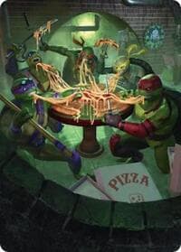 Food Chain Art Card - Art Series: Teenage Mutant Ninja Turtles - Magic: The Gathering card