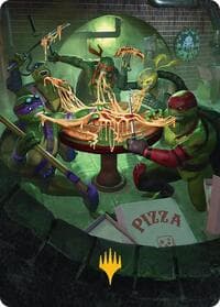 Food Chain Art Card (Gold-Stamped) - Art Series: Teenage Mutant Ninja Turtles - Magic: The Gathering card