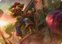 Leatherhead, Iron Gator Art Card - Art Series: Teenage Mutant Ninja Turtles - Magic: The Gathering card