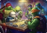 Lessons from Life Art Card - Art Series: Teenage Mutant Ninja Turtles - Magic: The Gathering card
