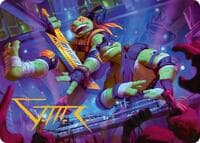 Mikey & Don, Party Planners Art Card (Gold-Stamped Signature) - Art Series: Teenage Mutant Ninja Turtles - Magic: The Gathering card