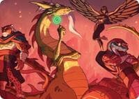 North Wind Avatar Art Card - Art Series: Teenage Mutant Ninja Turtles - Magic: The Gathering card