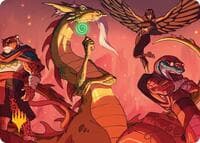 North Wind Avatar Art Card (Gold-Stamped) - Art Series: Teenage Mutant Ninja Turtles - Magic: The Gathering card