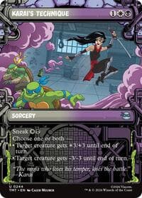 Karai's Technique (Showcase) - Teenage Mutant Ninja Turtles - Magic: The Gathering card
