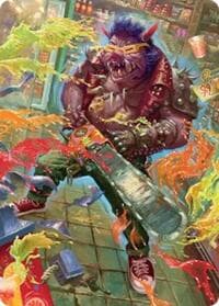 Bebop, Porcine Punk Art Card - Art Series: Teenage Mutant Ninja Turtles - Magic: The Gathering card