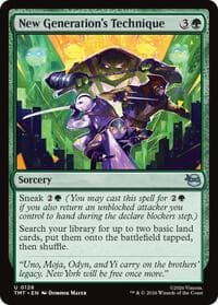 New Generation's Technique - Teenage Mutant Ninja Turtles - Magic: The Gathering card