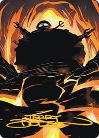 Technodrome Art Card (Gold-Stamped Signature) - Art Series: Teenage Mutant Ninja Turtles - Magic: The Gathering card