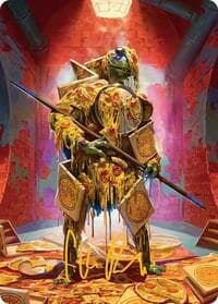 Commander's Plate Art Card (Gold-Stamped Signature) - Art Series: Teenage Mutant Ninja Turtles - Magic: The Gathering card