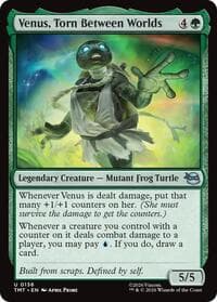 Venus, Torn Between Worlds - Teenage Mutant Ninja Turtles - Magic: The Gathering card