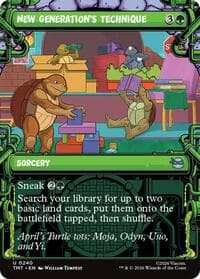 New Generation's Technique (Showcase) - Teenage Mutant Ninja Turtles - Magic: The Gathering card