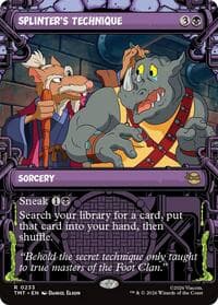 Splinter's Technique (Showcase) - Teenage Mutant Ninja Turtles - Magic: The Gathering card