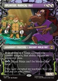 Splinter, Radical Rat (Showcase) - Teenage Mutant Ninja Turtles - Magic: The Gathering card