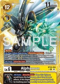 Alphamon (Gold Border) - Advanced Booster Digimon Generation - Digimon Card Game card