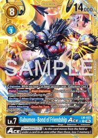 Gabumon - Bond of Friendship ACE (Gold Border) - Advanced Booster Digimon Generation - Digimon Card Game card