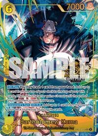 Bartholomew Kuma (Japanese Version 3rd Anniversary Set) - One Piece Promotion Cards - One Piece Card Game card