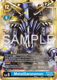 MetalGarurumon (Gold Border) - Advanced Booster Digimon Generation - Digimon Card Game card