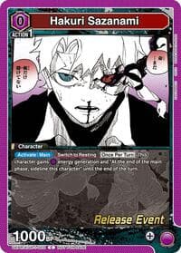 Hakuri Sazanami - UE16BT: KAGURABACHI Release Event Cards - Union Arena card