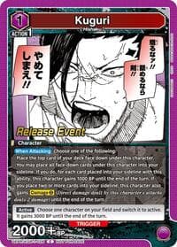 Kuguri - UE16BT: KAGURABACHI Release Event Cards - Union Arena card