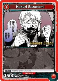 Hakuri Sazanami (044) - UE16BT: KAGURABACHI Release Event Cards - Union Arena card