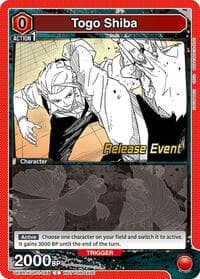Togo Shiba (048) - UE16BT: KAGURABACHI Release Event Cards - Union Arena card