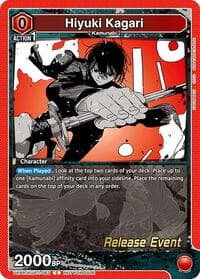 Hiyuki Kagari - UE16BT: KAGURABACHI Release Event Cards - Union Arena card