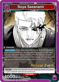 Soya Sazanami - UE16BT: KAGURABACHI Release Event Cards - Union Arena card