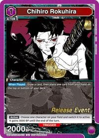 Chihiro Rokuhira (013) - UE16BT: KAGURABACHI Release Event Cards - Union Arena card