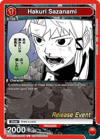 Hakuri Sazanami (045) - UE16BT: KAGURABACHI Release Event Cards - Union Arena card