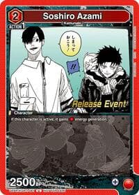 Soshiro Azami - UE16BT: KAGURABACHI Release Event Cards - Union Arena card