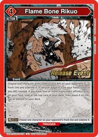Flame Bone Rikuo - UE16BT: KAGURABACHI Release Event Cards - Union Arena card
