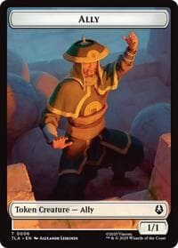 Ally (0006) // Bear Double-Sided Tokens - Avatar: The Last Airbender - Magic: The Gathering card