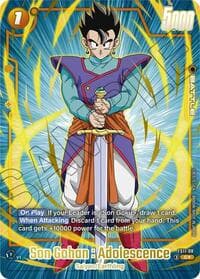 Son Gohan : Adolescence - FS11-08 (Gold) - Starter Deck EX: The Phase of Evolution - Dragon Ball Super: Fusion World card