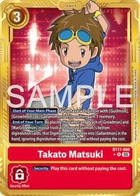 Takato Matsuki - BT17-080 (Gold Border) - Advanced Booster Digimon Generation - Digimon Card Game card