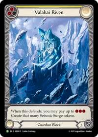 Valahai Riven (Yellow) - GEM Pack 4 - Flesh and Blood TCG card