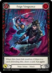 Feign Vengeance (Blue) - GEM Pack 4 - Flesh and Blood TCG card