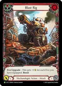 Blast Rig (Red) - GEM Pack 4 - Flesh and Blood TCG card