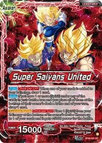 Son Goku, Vegeta, & Trunks // Super Saiyans United - Three Glorious Fighters - Dragon Ball Super: Masters card