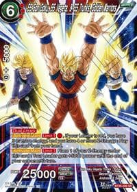 SS Son Goku, SS Vegeta, & SS Trunks, Golden Warriors - Three Glorious Fighters - Dragon Ball Super: Masters card