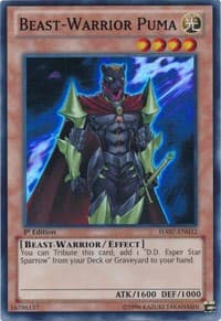 Beast-Warrior Puma - Hidden Arsenal 7: Knight of Stars - YuGiOh card