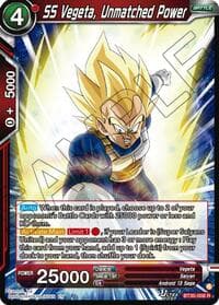 SS Vegeta, Unmatched Power - Three Glorious Fighters - Dragon Ball Super: Masters card