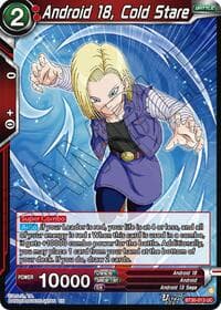 Android 18, Cold Stare - Three Glorious Fighters - Dragon Ball Super: Masters card