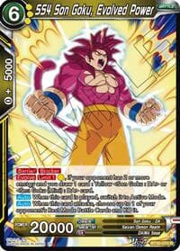 SS4 Son Goku, Evolved Power - Three Glorious Fighters - Dragon Ball Super: Masters card