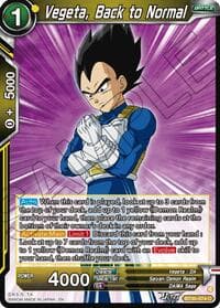 Vegeta, Back to Normal - Three Glorious Fighters - Dragon Ball Super: Masters card